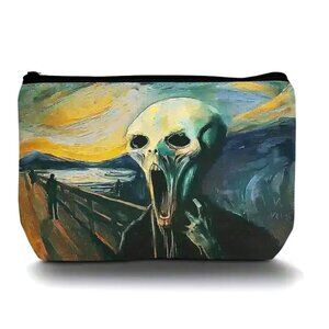 Cosmetic Bag Makeup vincent van gogh the scream Pouch Travel Storage Art Horror